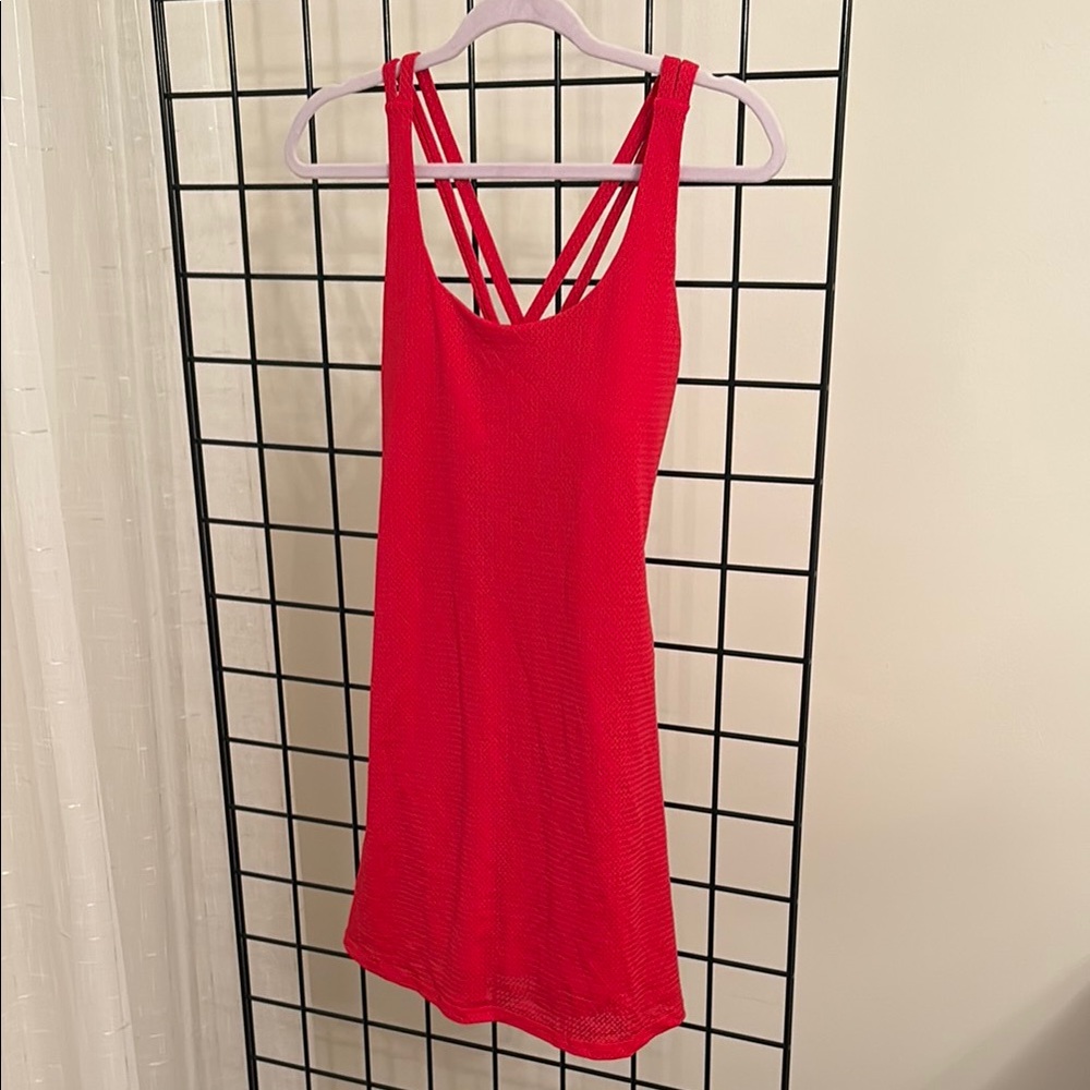 Red Strappy Dress